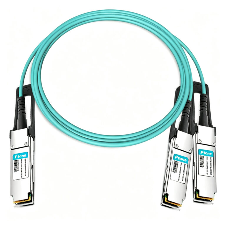 QSFP56-2QSFP56-AOC20M 20m (66ft) 200G QSFP56 to 2x100G QSFP56 PAM4 Breakout Active Optical Cable