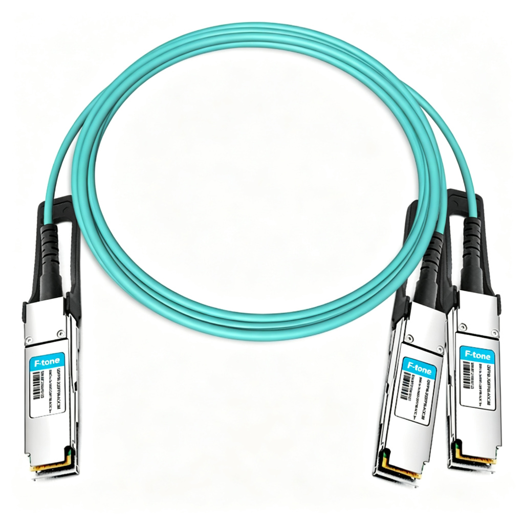 QSFP56-2QSFP56-AOC3M 3m (10ft) 200G QSFP56 to 2x100G QSFP56 PAM4 Breakout Active Optical Cable