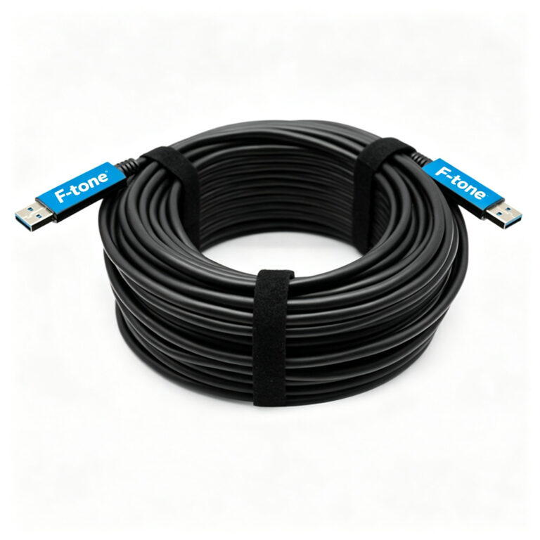 10 meters (33ft) USB 3.0(Not compliant with USB 2.0) 5G Type-A Active Optical Cables, USB AOC Male to Male Connectors