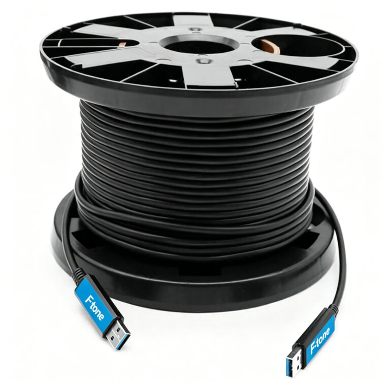 50 meters (164ft) USB 3.0（Not compliant with USB 2.0) 5G Type-A Active Optical Cables, USB AOC Male to Male Connectors