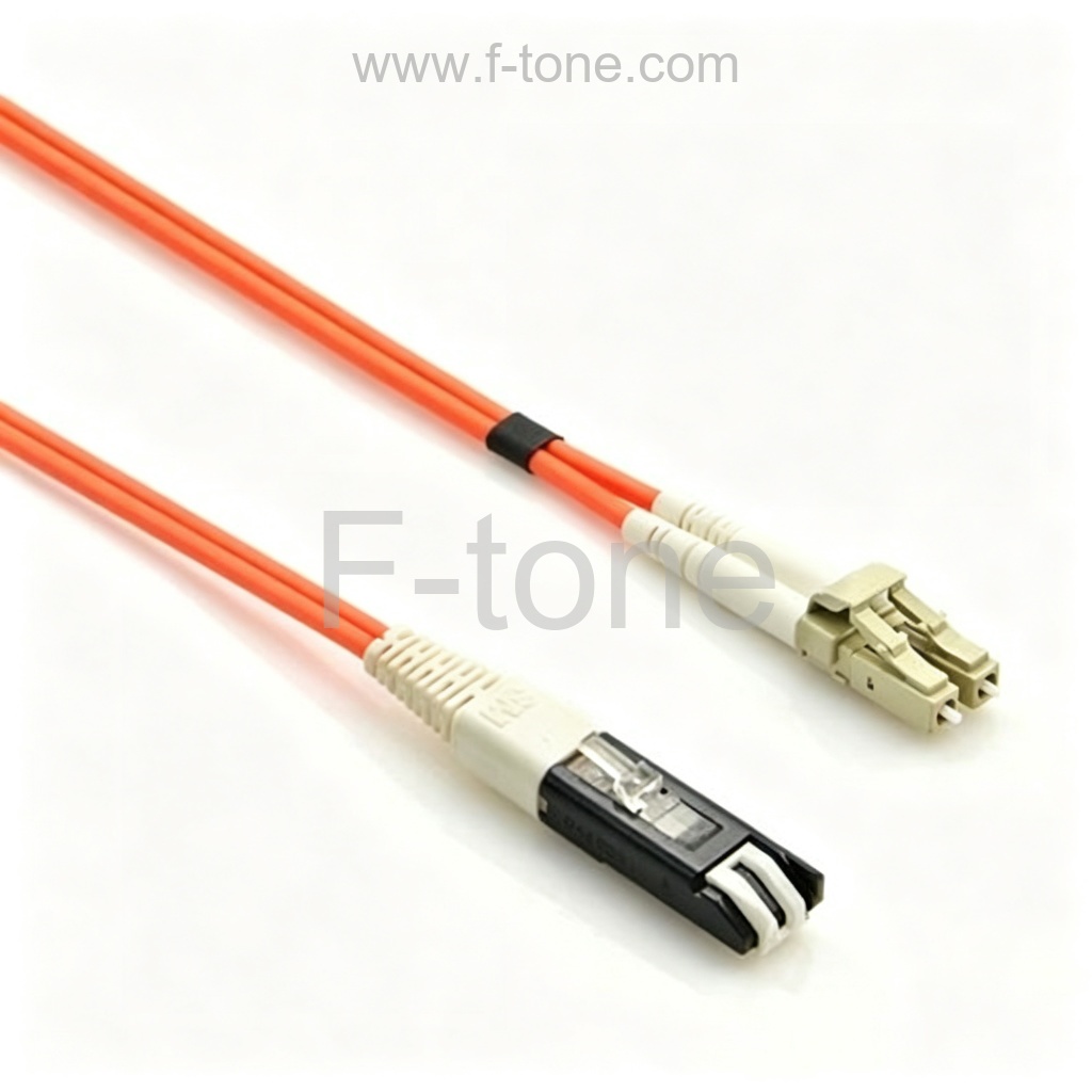 VF45-LC 62.5/125um OM1 多模 双芯光纤跳线 1米