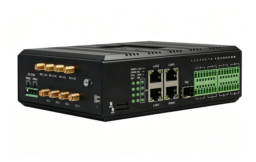 3千兆Lan+1千兆Wan+16路DI/DOAIAO 5G+WiFI6路由器 (支持双卡双待)