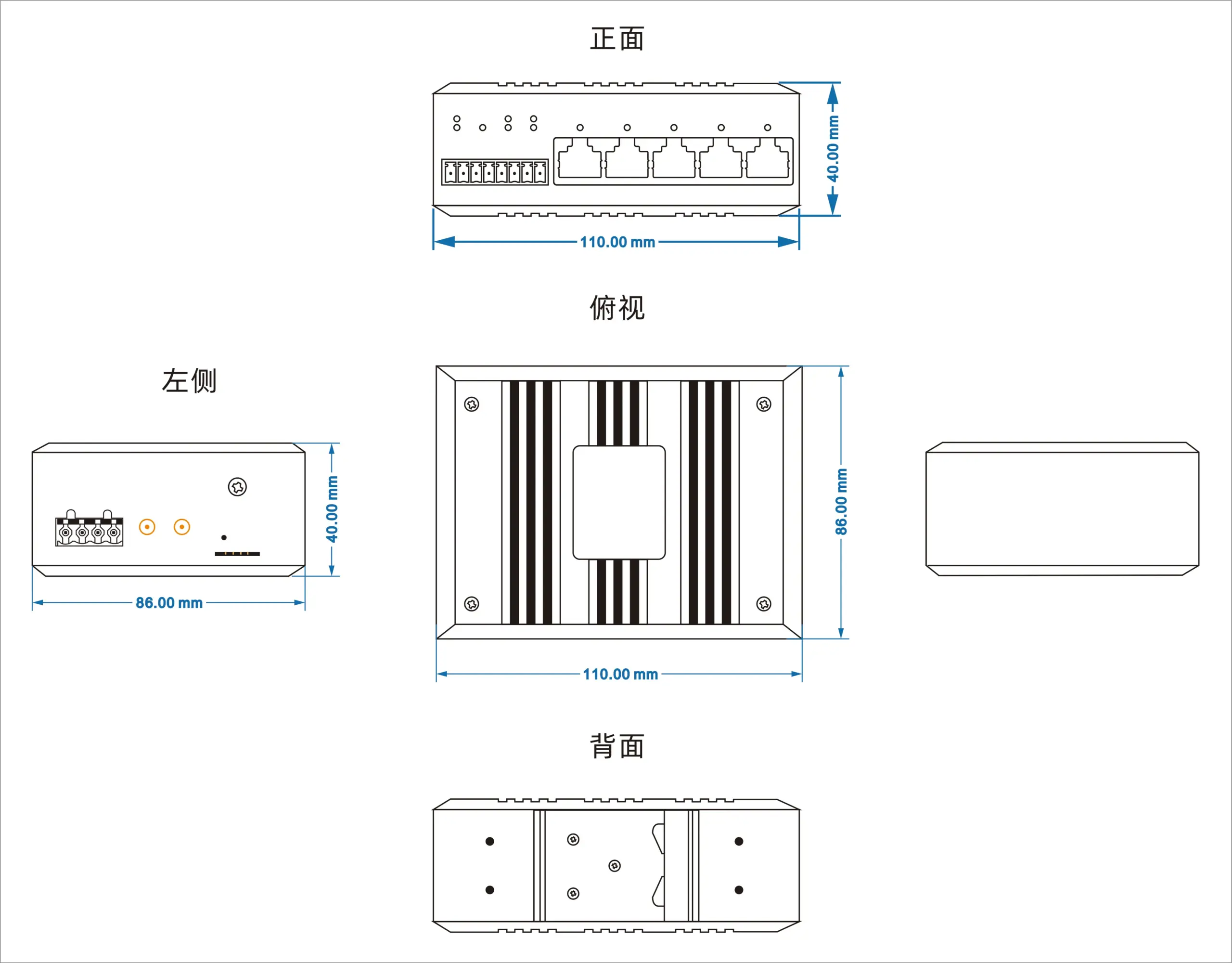 4xLan+1xWan+2路串口 4G路由器