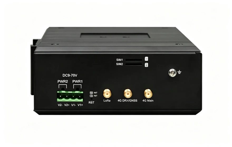 工业轨式1xLan+1xWan+8路串口+28路DIDO/AIAO 4G CAT.4路由器(支持双卡双待)