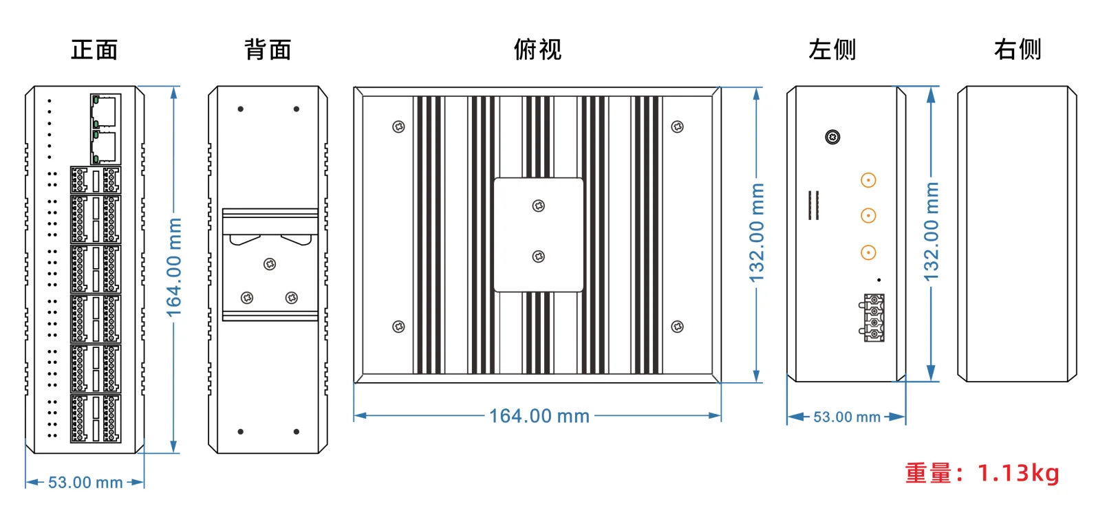 工业轨式1xLan+1xWan+8路串口+28路DIDO/AIAO 4G CAT.4路由器(支持双卡双待)