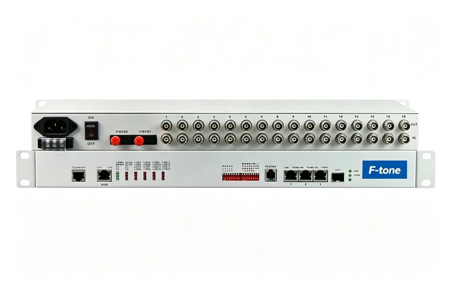 16E1+3ETH+1FX 1+1光备份 PDH光端机