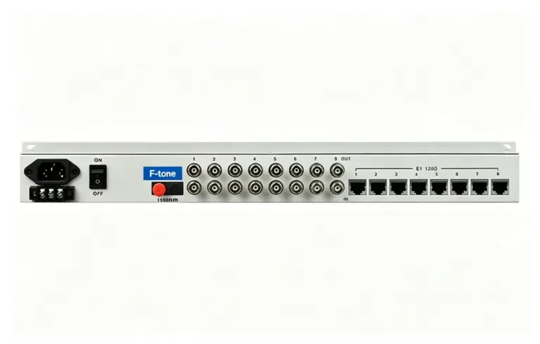 8E1+4xGE 双阻抗 1+1光备份 PDH光端机