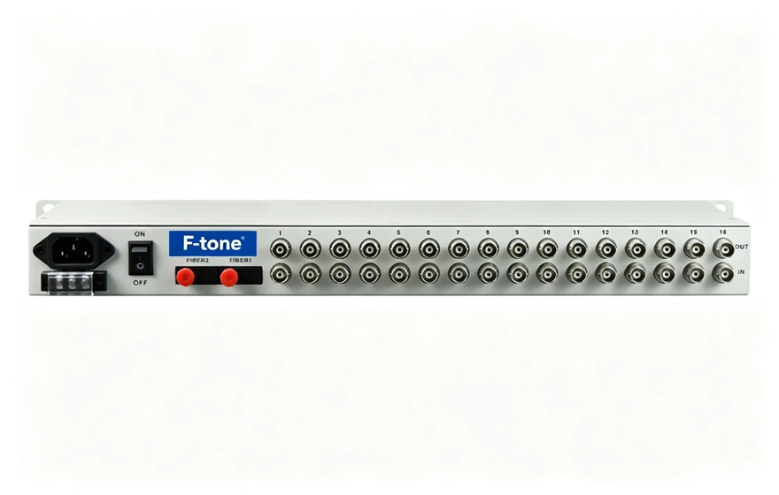 16E1+3GE+1FX 1+1光备份 PDH光端机