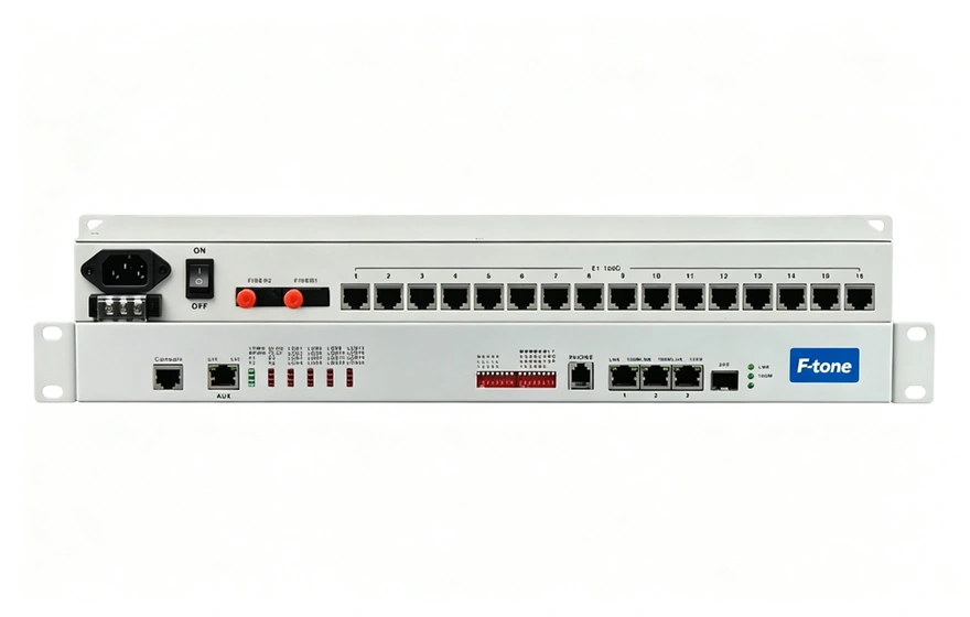 16E1+3GE+1FX 1+1光备份 PDH光端机