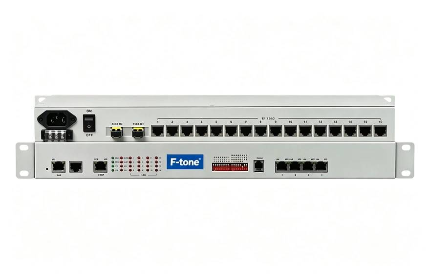 16E1+4xFE(物理隔离)1+1光备份PDH光端机