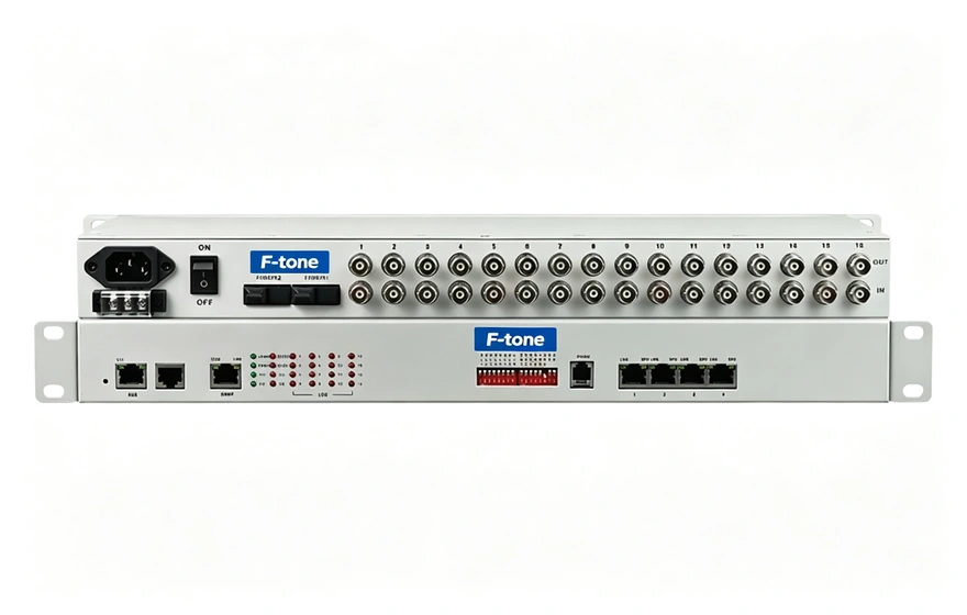 16E1+4xFE(物理隔离)1+1光备份PDH光端机