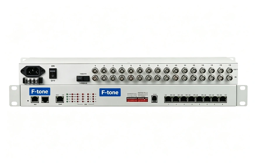 16E1+8xFE(物理隔离)1+1光备份 PDH光端机