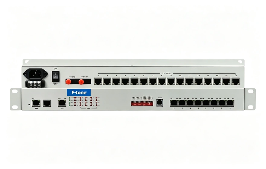 16E1+8xFE(物理隔离)1+1光备份 PDH光端机