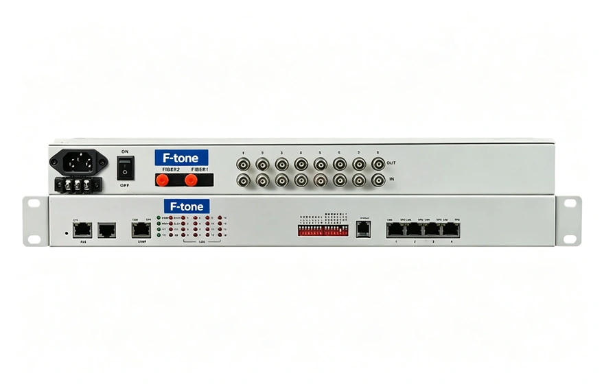 8E1+4xFE(物理隔离)1+1光备份 PDH光端机