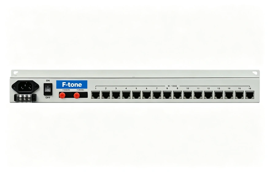 16E1+4GE 带LCD显示 PDH光端机