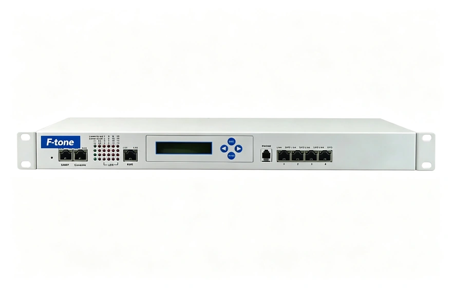 16E1+4GE 带LCD显示 PDH光端机