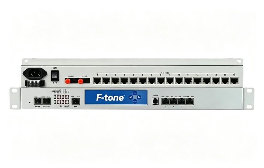 16E1+4xFE 物理隔离 带LCD显示 PDH光端机