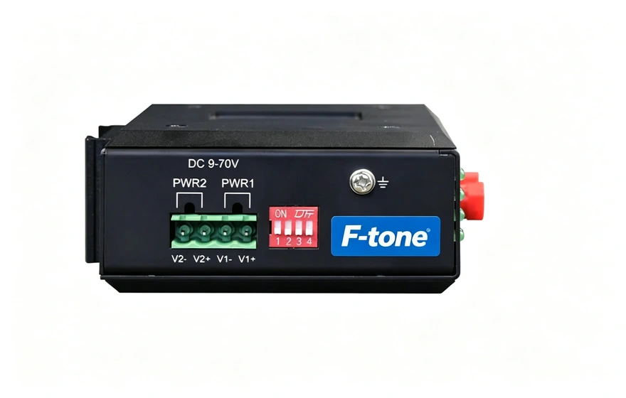 工业轨式16路DI/DO/AI/AO开关量模拟量光纤自愈环网ModBus RTU&TCP采集器