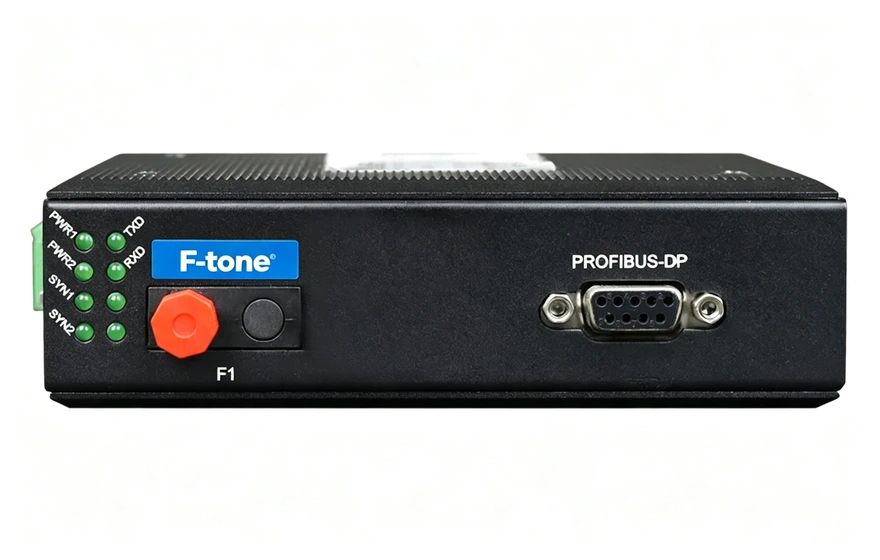 工业轨式 1路Profibus-DP光端机（可增加1+1光纤备份）