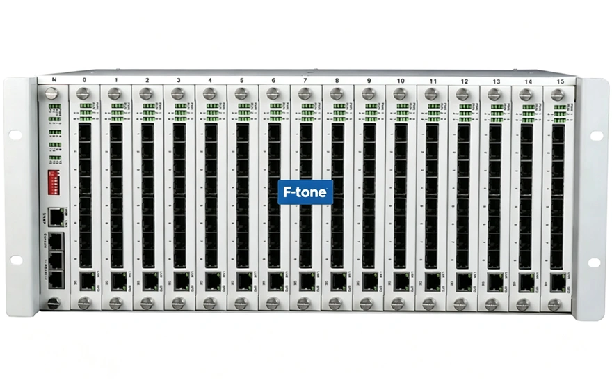 4U网管型 128个光方向百兆光纤收发器机框