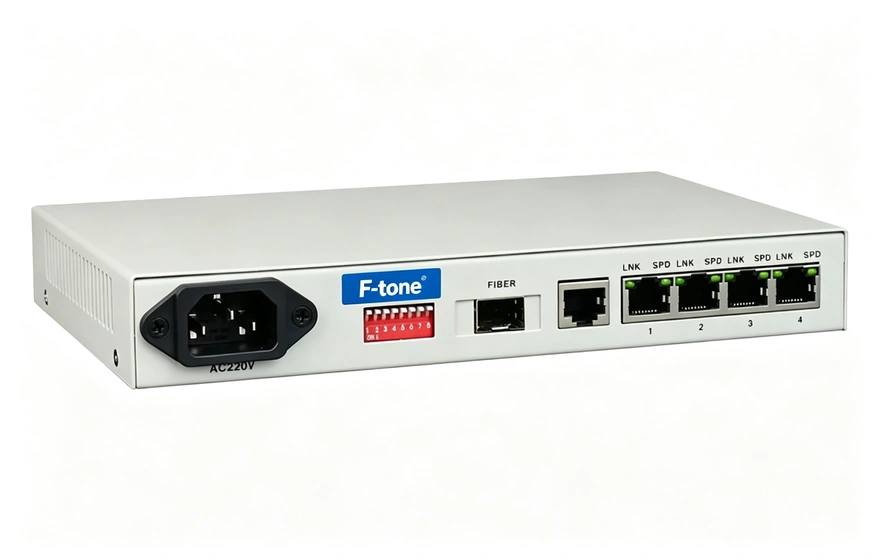 普通型 4路千兆电 光纤收发器
