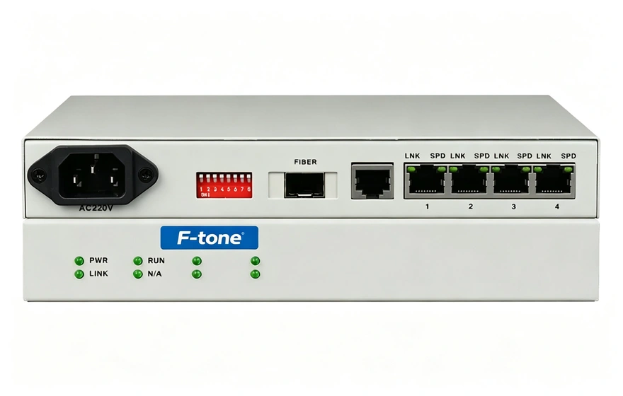普通型 4路千兆电 光纤收发器