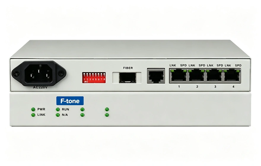 普通型 4路百兆电 光纤收发器