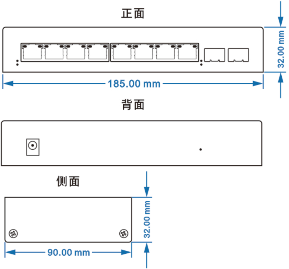 8路千兆物理隔离电口（1+1光纤备份） 光端机