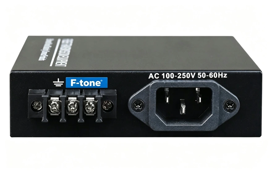 管理型 1光2电千兆光纤收发器(电源内置)