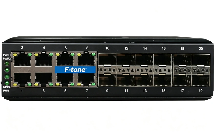 工业级 管理型8路千兆电+12路千兆SFP光口 交换机