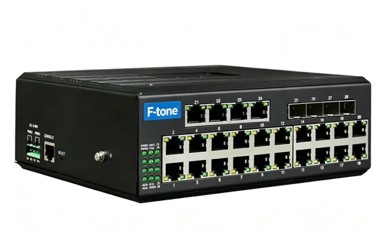 工业轨式 管理型24路千兆电+4路千兆SFP光口