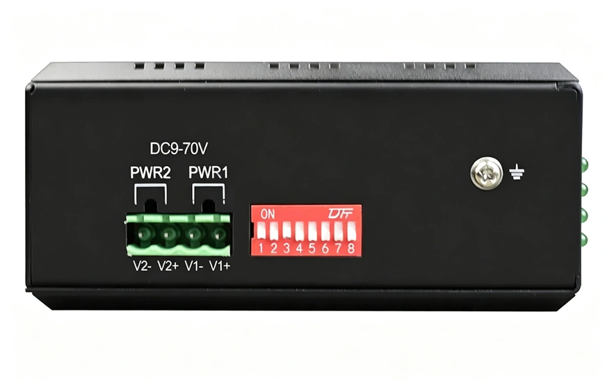 工业轨式 1-8路 开关量(支持AC220V 10A)光端机