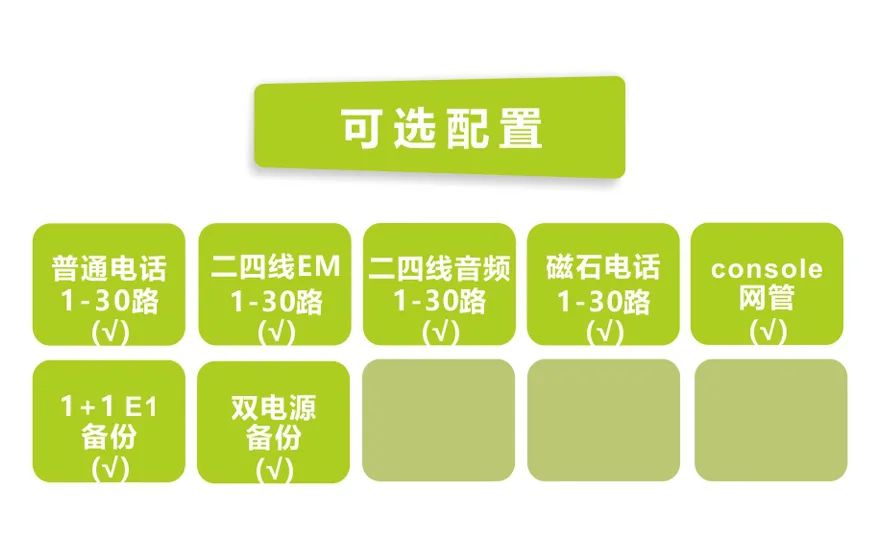 1+1 E1备份 30路纯电话 E1 PCM复用