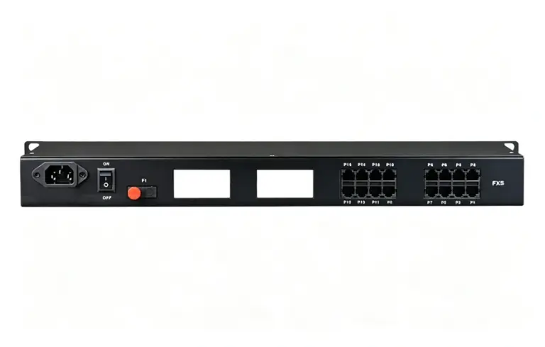 16路电话（RJ11）+2路百兆以太网 电话光端机