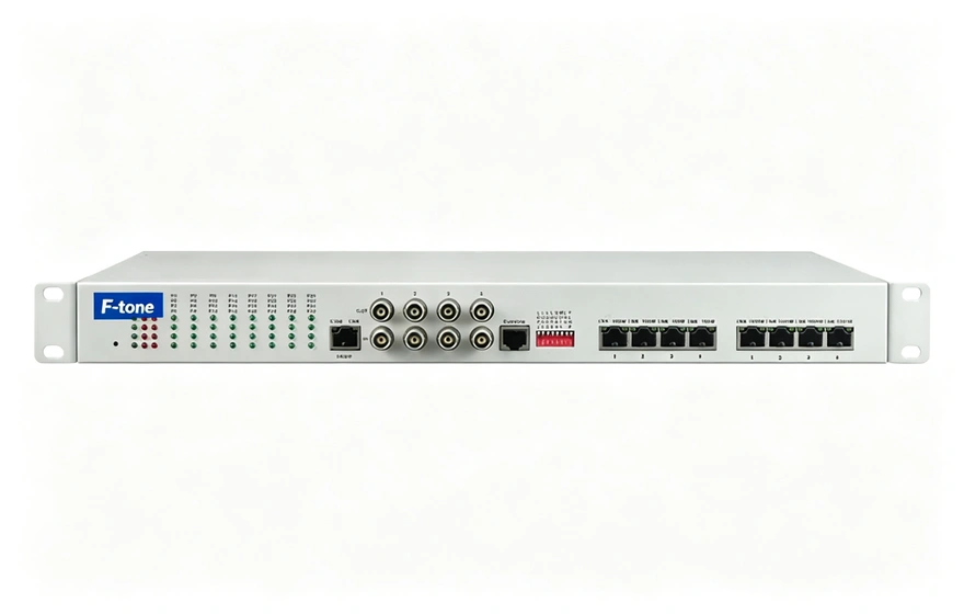 32电话+4E1+2串口+4FE+4GE物理隔离以太网电话光端机