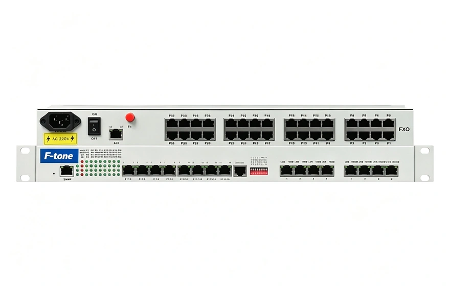32路电话+16E1+4FE+4GE+2路数据+SNMP+console（19英寸，物理隔离）电话光端机