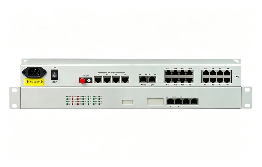 16路电话+8E1+4GE+4路串口 电话光端机