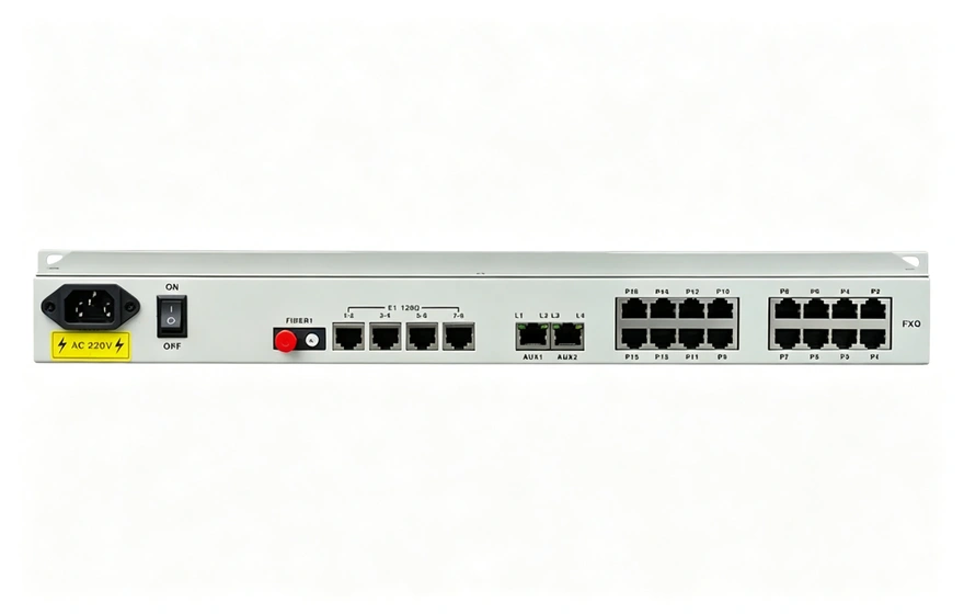 16路电话+8E1+4GE+4路串口 电话光端机
