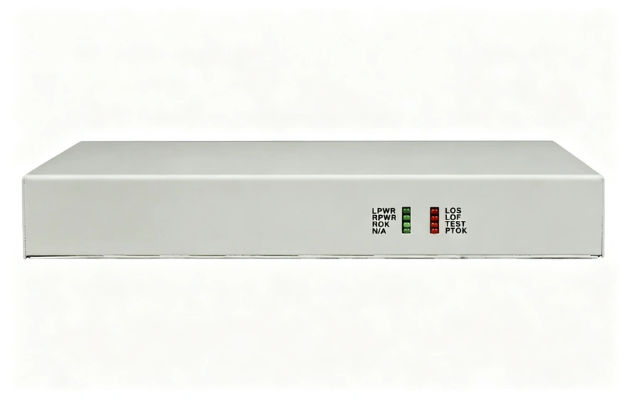 桌面型1-4路电话+4RS232电话光端机