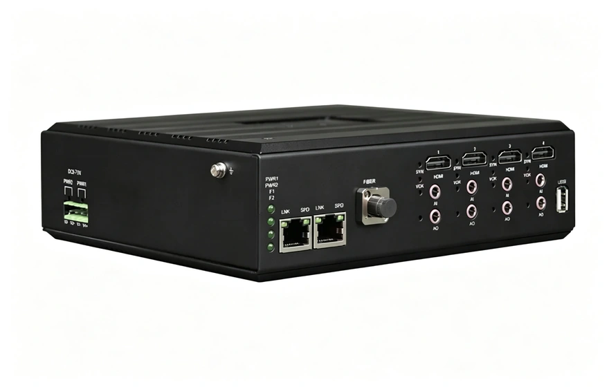 4路2K HDMI+1路双向独立音频 + 2路物理隔离千兆以太网+USB 光端机