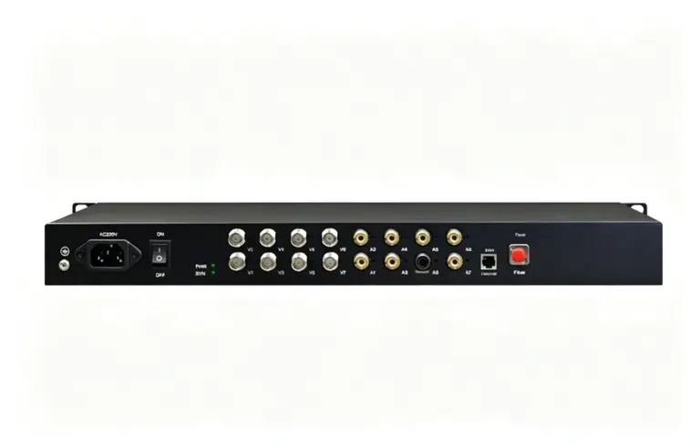 8路3G HD-SDI+8路莲花座音频 光端机