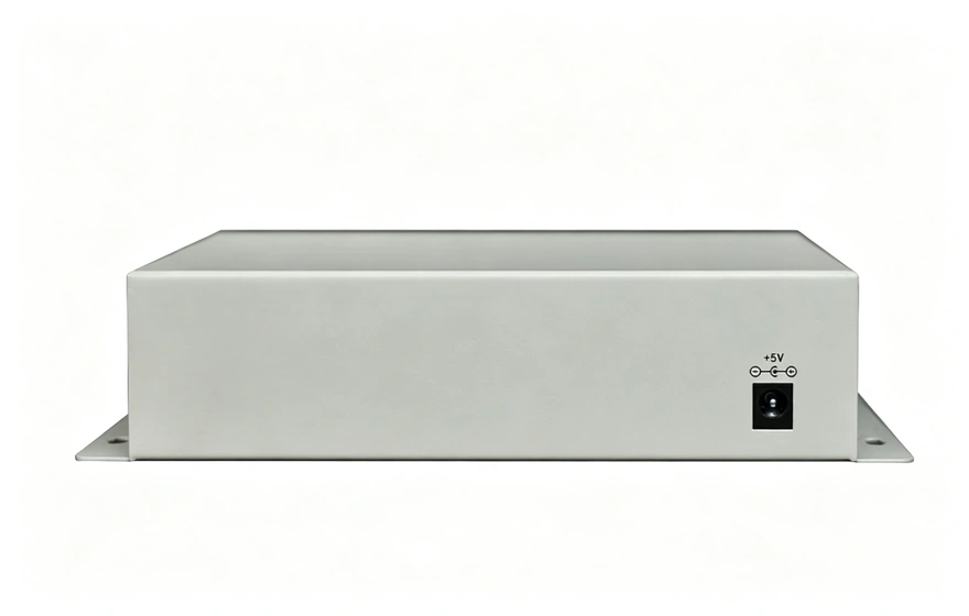 桌面式4路3G HD-SDI视频+2路千电+2路百电(物理隔离)+开关量+串口光端机